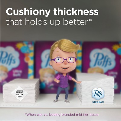 Puffs Plus Ultra Soft Exclusive Designs Facial Tissue - 72ct