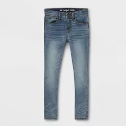 Boys' Ultimate Stretch Skinny Fit Jeans - Cat & Jack™ Medium Wash 10 Husky