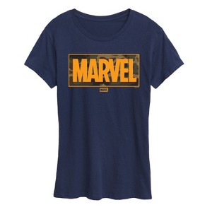 Women's - Marvel - Camo Logo Short Sleeve Graphic T-Shirt - 1 of 4