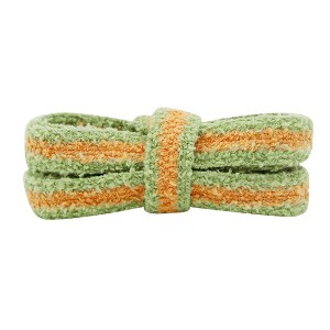 INSPIRE CHIC Colored Flat Fuzzy Soft Wide Fluffy Shoestrings for Sneakers 2 Pairs - 1 of 4