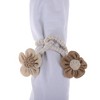 Unique Bargains Cute Flower Curtain Tie Cotton Linen 2 Pcs - 4 of 4