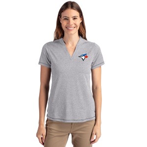 Toronto Blue Jays Cutter & Buck Forge Eco Heathered Stretch Womens Blade Top - 1 of 1
