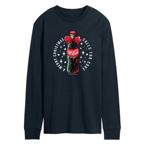 Men's - Coca Cola - A Merry Christmas Calls for Coke Long Sleeve Graphic T-Shirt - 1 of 3