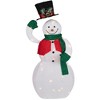 Northlight LED Lighted and Animated Tipping Hat Snowman Outdoor Christmas Figure - 36" - Warm White Lights - 4 of 4