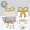 Big Dot of Happiness Religious Easter - Square Favor Gift Boxes - Christian Holiday Party Bow Boxes - Set of 12 - 3 of 4