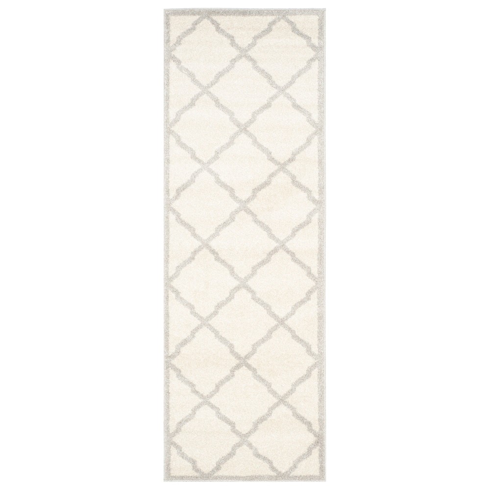 2'3inX7' Amherst Festival Outdoor Runner Rug Beige/Light Gray - Safavieh