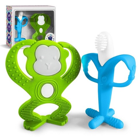 Baby Teething Toys Set - Baby Monkey Banana Teether And Toothbrush : Target