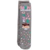 Memoi Women's "Happy Birthday Cake Time" Greeting Card Crew Socks Med Gray Heather One Size - 3 of 4