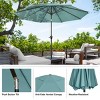 Nature Spring 10-ft Easy Crank Patio Umbrella with Auto Tilt - Vented Canopy for Deck, Balcony, Backyard, or Pool - 3 of 4