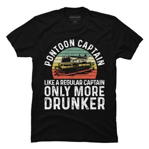 Men's Design By Humans Pontoon Captain, Different Than Other Captains By MeowShop T-Shirt - 1 of 2