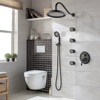 PROOX Double Handle 3-Spray Antique-Style Shower Faucet with Body Sprays - 2 of 4