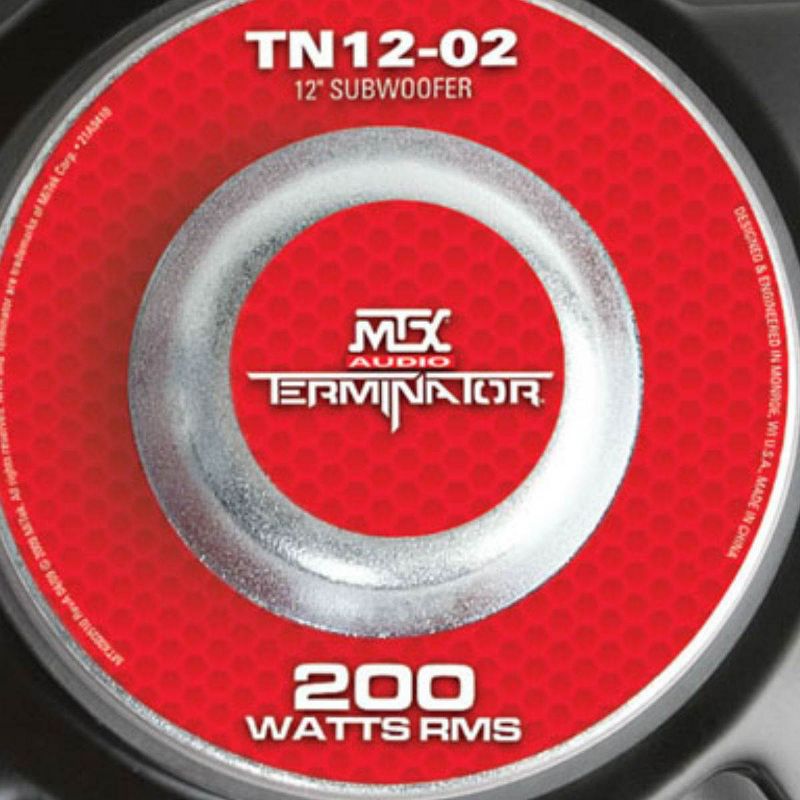 MTX TN12-02 12" 400 Watt Sub Woofer Car Audio Power Bass Subwoofer TN1202, 5 of 7
