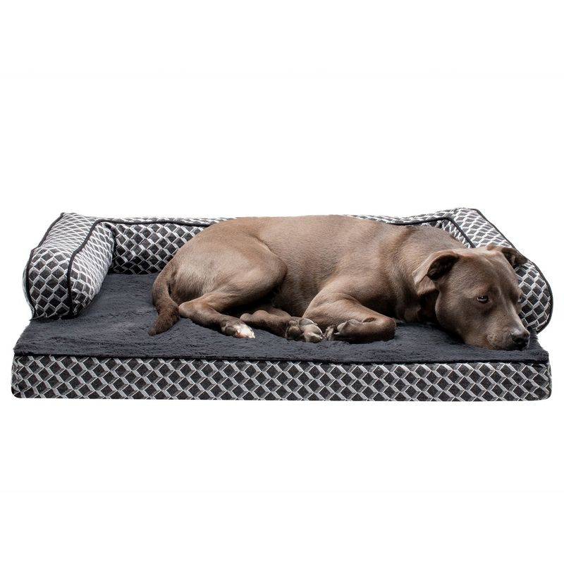 FurHaven Plush & Decor Comfy Couch Orthopedic Sofa-Style Dog Bed, 1 of 4