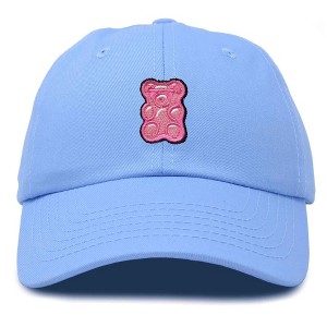Dalix Pink Gummy Embroidered Cotton Dad Hat Baseball Cap Adjustable Womens - 1 of 4