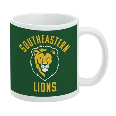 Southeastern Louisiana University Lions Logo Ceramic Coffee Mug Novelty Gift Mugs for Coffee Tea and Hot Drinks 11oz White