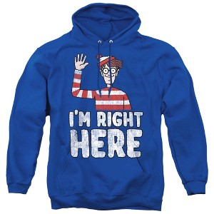 Wheres Waldo Im Right Here Adult Pull-Over Hoodie - 1 of 4