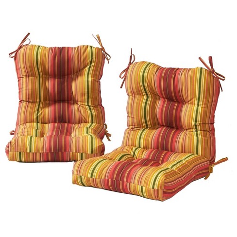 Burgundy outdoor seat discount cushions