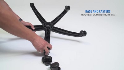 Black High Back Ergonomic Leather Executive Swivel Chair