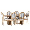 Christopher Knight Home Derring 7 Pieces French Country Upholstered Wood Expandable Dining Set - 2 of 4