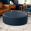 Jaxx Candler Round Couch Ottoman - Oversized Giant Coffee Table & Foot Rest - 4 of 4