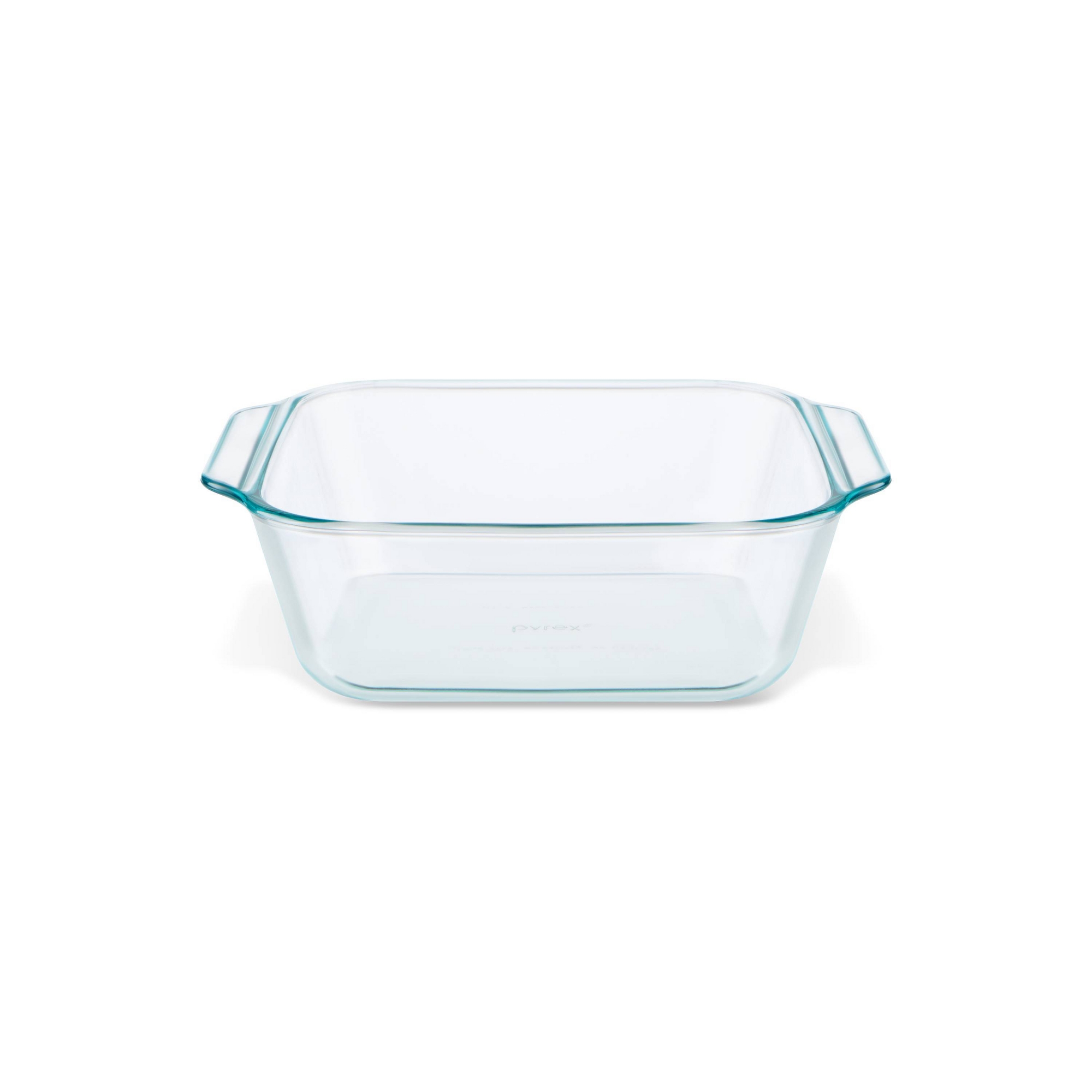 Pyrex 8"x8" Deep Dish Baker: Glass Baking Dish, Square, Oven & Microwave Safe, 2.5 Qt Capacity, Dishwasher & Freezer Safe