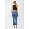 Women's High Rise Crop Flare Button Fly Jeans - mica denim - 2 of 4