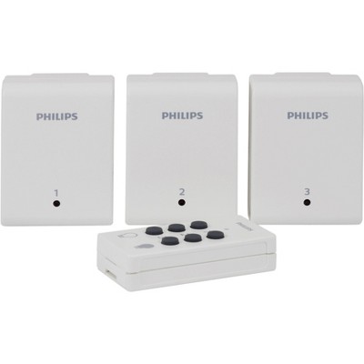 Philips Remote Control ON/OFF Light Control with 1 Transmitter/3 Receivers