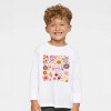The Juniper Shop Happiness Blooms From Within Toddler Long Sleeve Tee - 4T - White - 3 of 4