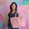 Dalix Womens 23" Deluxe 24 oz. Cotton Canvas Tote Bag Zippered - 2 of 4