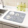 REGALWOVEN Large Diatomaceous Stone Dish Drying Mat for Kitchen Counter, Dishes, Cups, and Utensils - 2 of 4