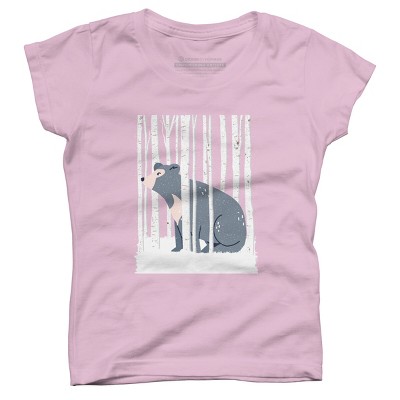 Girl's Design By Humans Winter in the forest By LiartesStudio T-Shirt