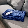 Peace Nest Thicker Dual-Side Flannel Heated Electric Throw Blanket with 10 Heating Levels - 3 of 4