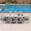 PURPLE LEAF Dining Set Patio Metal Table and Wicker Rattan Chairs for Outside Porch Garden Kitchen Modern Outdoor Furniture Sets - 2 of 4