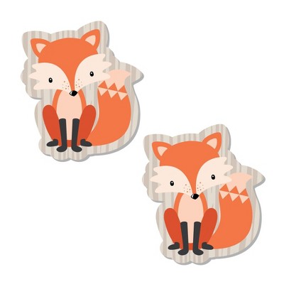 Big Dot Of Happiness Fox - Diy Shaped Baby Shower Or Birthday Party Cut ...