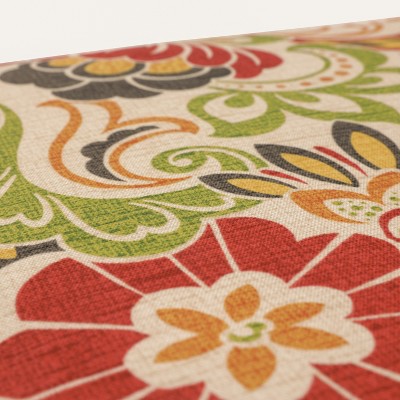 Zoe Multicolor Floral Outdoor Rectangular Throw Pillows Set