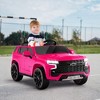 Costway 12V Kids Ride On Car Chevrolet Tahoe Electric Truck SUV Remote w/ Light & Music - 2 of 4