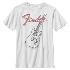Boy's Fender Guitar Sketch T-Shirt - 1 of 4