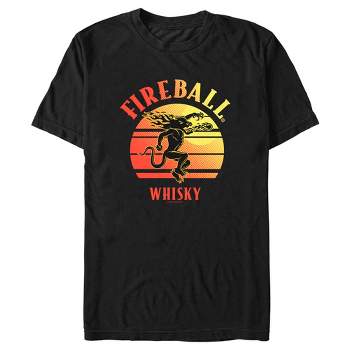 Men's Fireball Whisky Sunset Logo T-Shirt