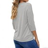 Open Front Knit Cardigan - Women's Basic Long Sleeve Casual Cover Up - 4 of 4