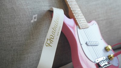 FAO Schwarz Pink Stage Stars Electric 6-String Guitar and