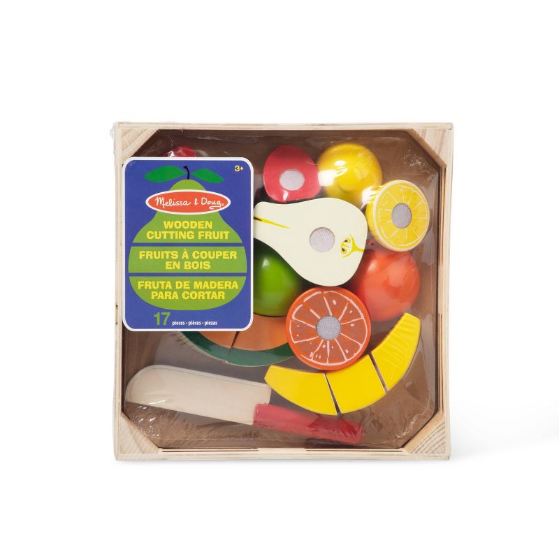 Melissa &#38; Doug Cutting Fruit Set - Wooden Play Food Kitchen Accessory, 4 of 16