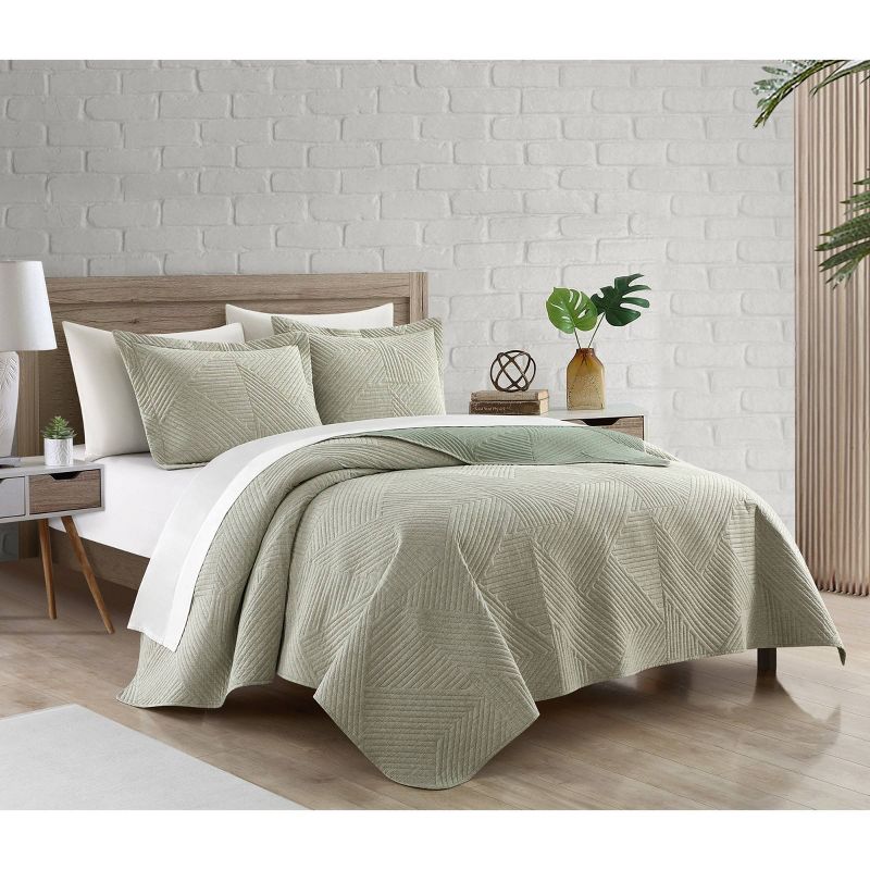 Chic Home Design 3pc Suzan Quilt Set, 2 of 9
