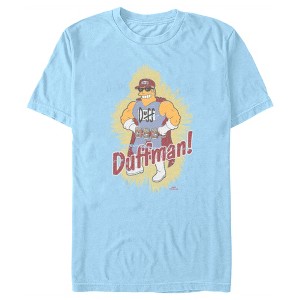 Men's The Simpsons Distressed Duffman Portrait T-Shirt - 1 of 4