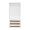 LIVAREEmlen Wardrobe with 3 Drawers High Wardrobe Armoire With Rattan For Living Room, Bedroom Organizer - 2 of 4
