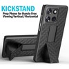 Nakedcellphone Combo for Motorola Moto G Stylus 5G 2025 Phone - Slim Case and Belt Clip Holster - Black - 3 of 4