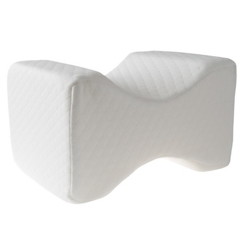 5 STARS UNITED Knee Pillow for Side Sleepers - 100% Memory Foam Wedge  Contour - Leg Pillows for Sleeping - Spacer Cushion for Spine Alignment