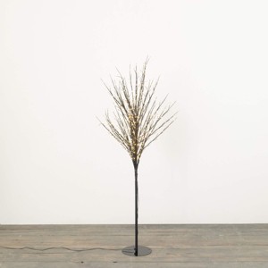 5'1" Sullivans Christmas Lit Black Outdoor Tree, Indoor Christmas Decor - 1 of 3