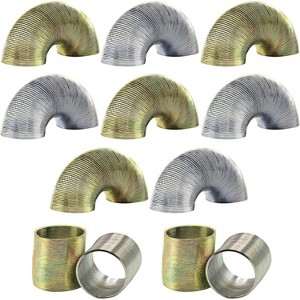 1 Inch Mini Metal Coil Spring Silver and Gold Variety Toy, for Parties, Gifts & Birthdays, Pack of 12 - 1 of 4
