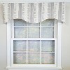 RLF Home 100% Cotton Jaspeado Cornice With Poly/Cotton Ivory lining Rod Pocket Valance 50" x 17" Gray - 2 of 4