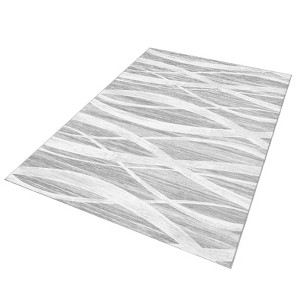 COZONY Machine Washable Area Rug — Modern Wave Distressed Design, Low Pile Carpet with Non-Slip Backing for Living Room, Bedroom & Nursery - 1 of 4